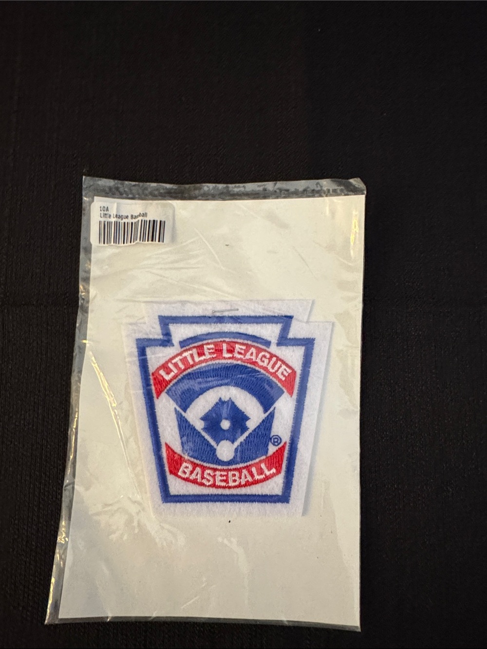 Embroidered Little League Baseball Patch - Red, Blue, White